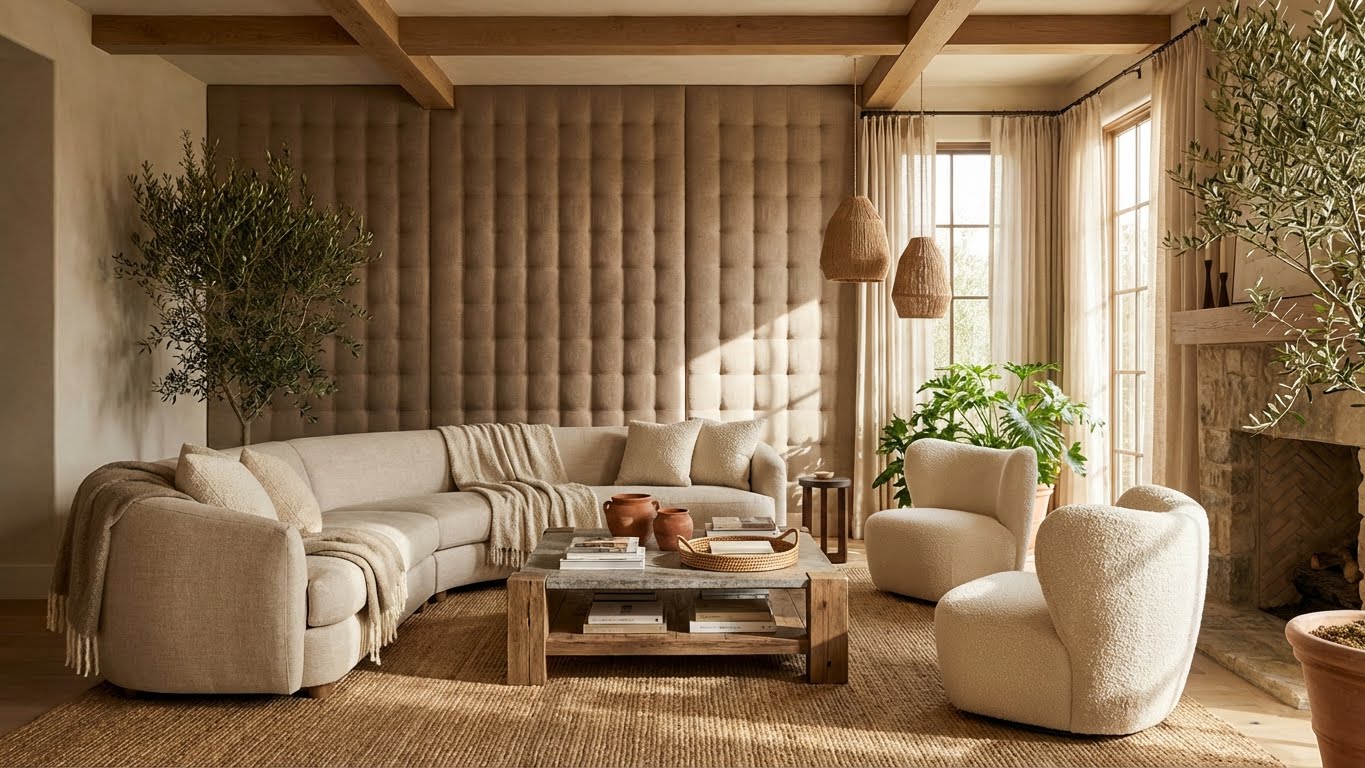 Каретная панель Loft-Natural для гостиной