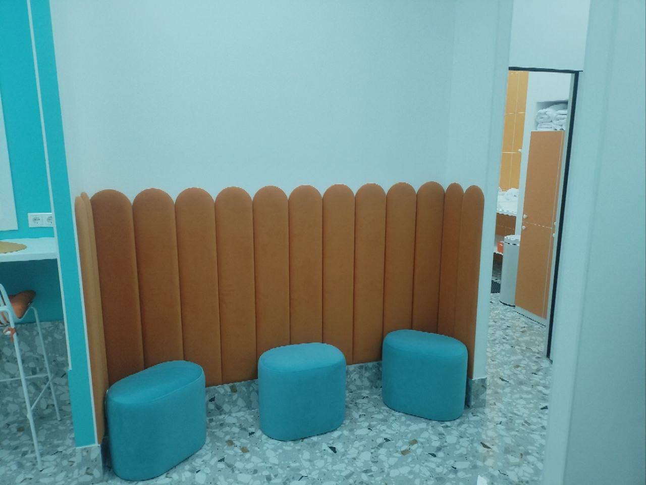 мягкие панели в детскую экокожа комбинированный